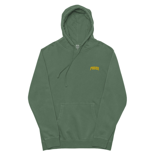 pigment-dyed hoodie