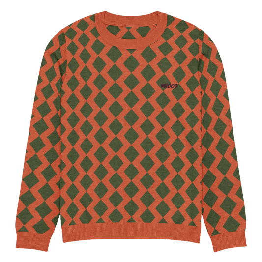 Knitted crew neck sweater
