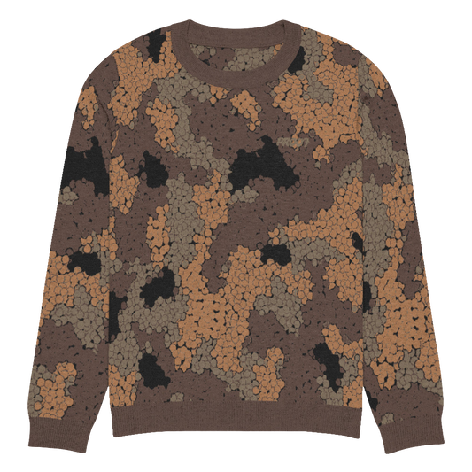 Knitted crew neck sweater