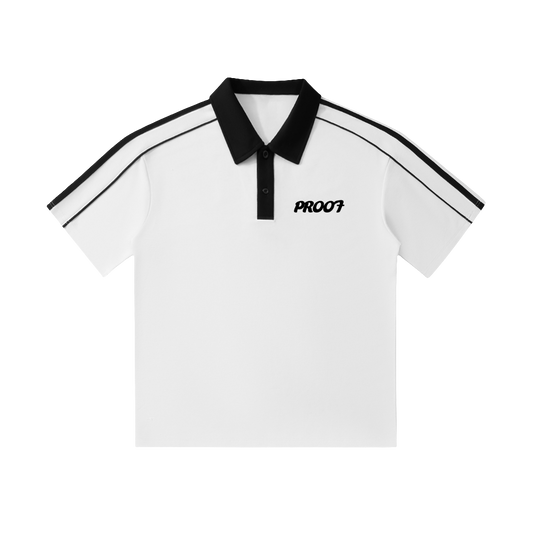 Contrast Collar Short-Sleeve Polo Shirt