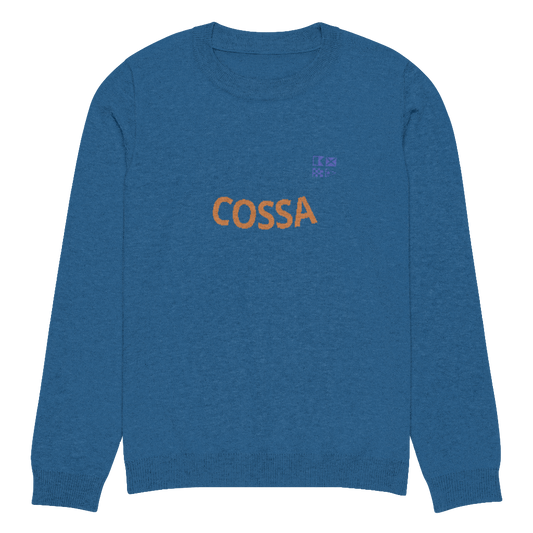 Knitted COSSA crew neck sweater