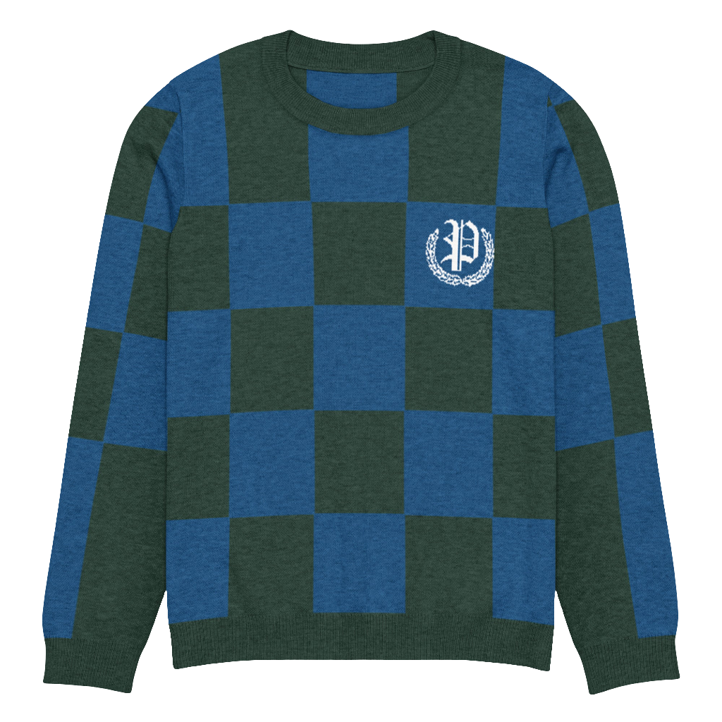 Knitted crew neck sweater