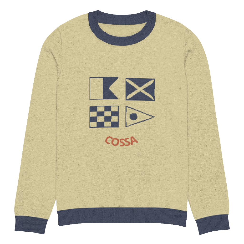 Knitted Cossa crew neck sweater