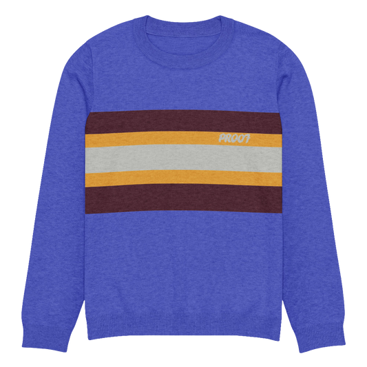 Knitted crew neck sweater