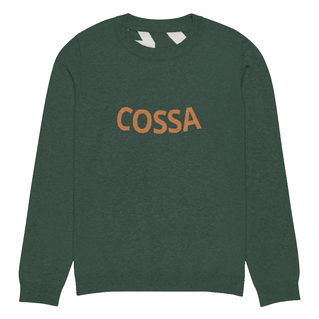 Knitted COSSA crew neck sweater