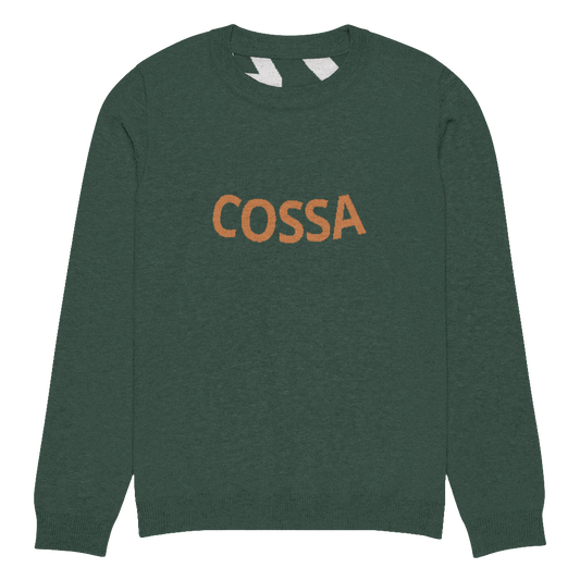 Knitted COSSA crew neck sweater