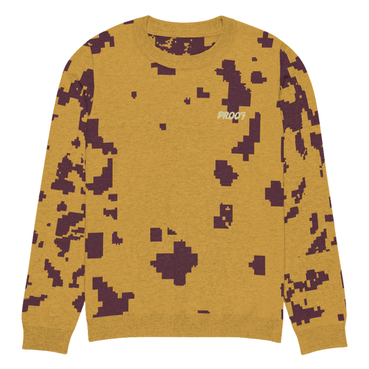 Knitted crew neck sweater