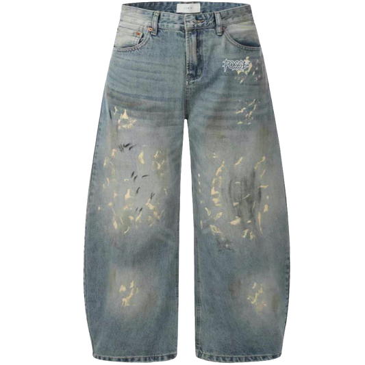 Hand-Painted Loose Jeans