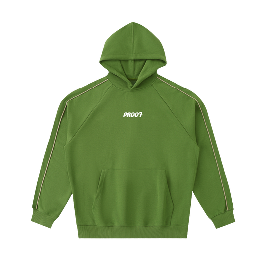 Contrast Piping Raglan Hoodie