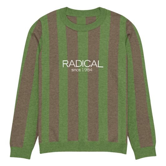 Knitted crew neck sweater
