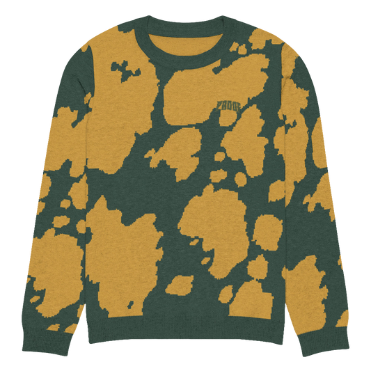 Knitted crew neck sweater