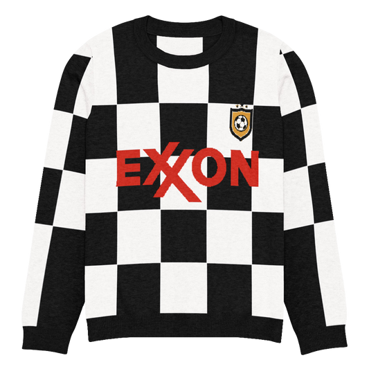 Knitted crew neck sweater
