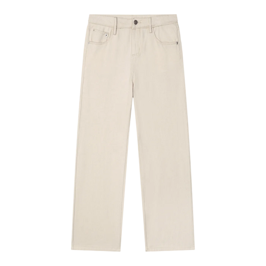 Vintage Wash Straight Leg Jeans