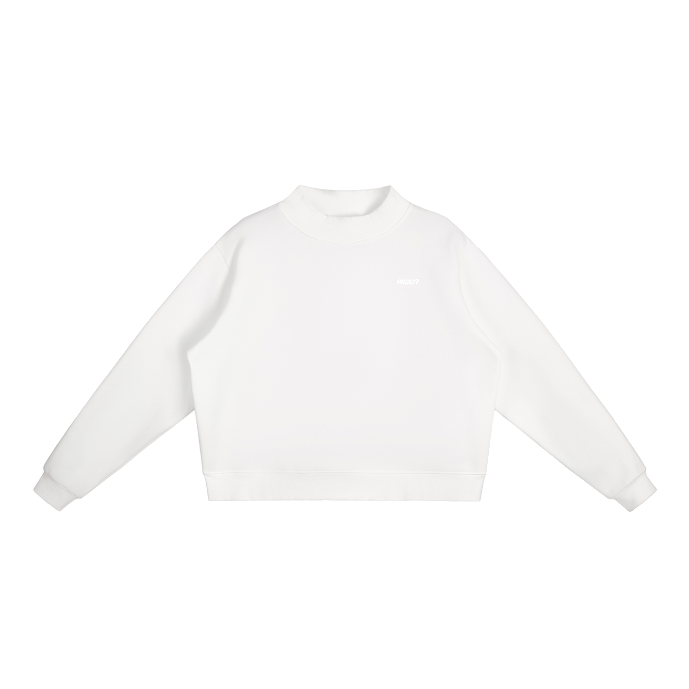 Mock-Neck Crew fleece Sweatshirt