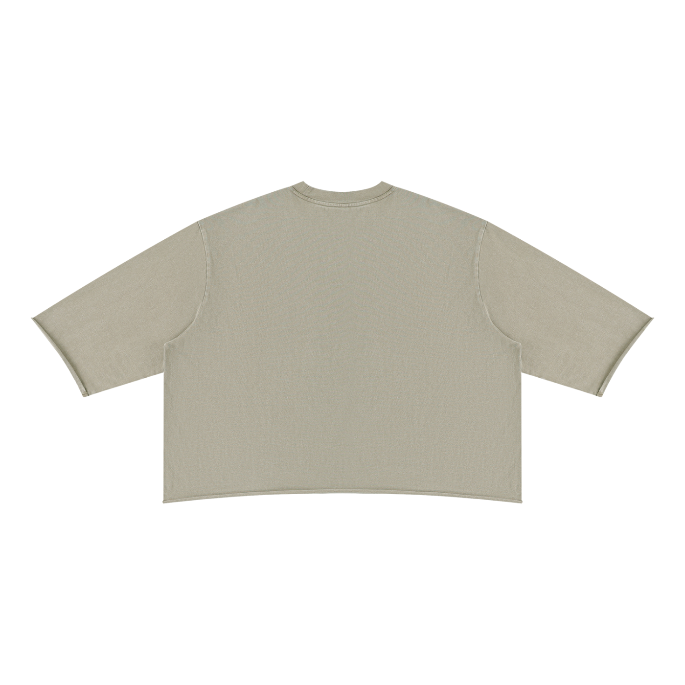 Mineral Wash Raw Hem Boxy T