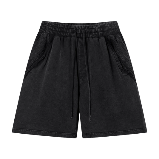 Vintage Wash Raw Edge Shorts