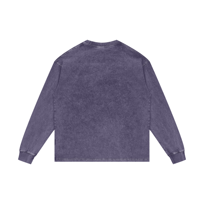 Acid Wash Oversize Long Sleeve T-Shirt