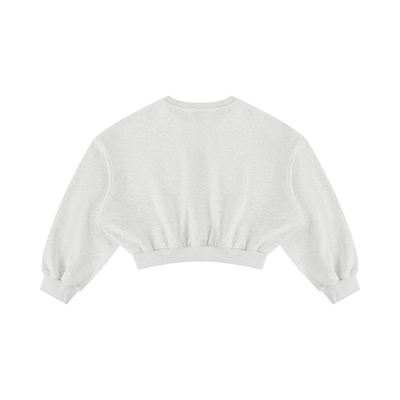 Boxy Cropped Crewneck Sweatshirt