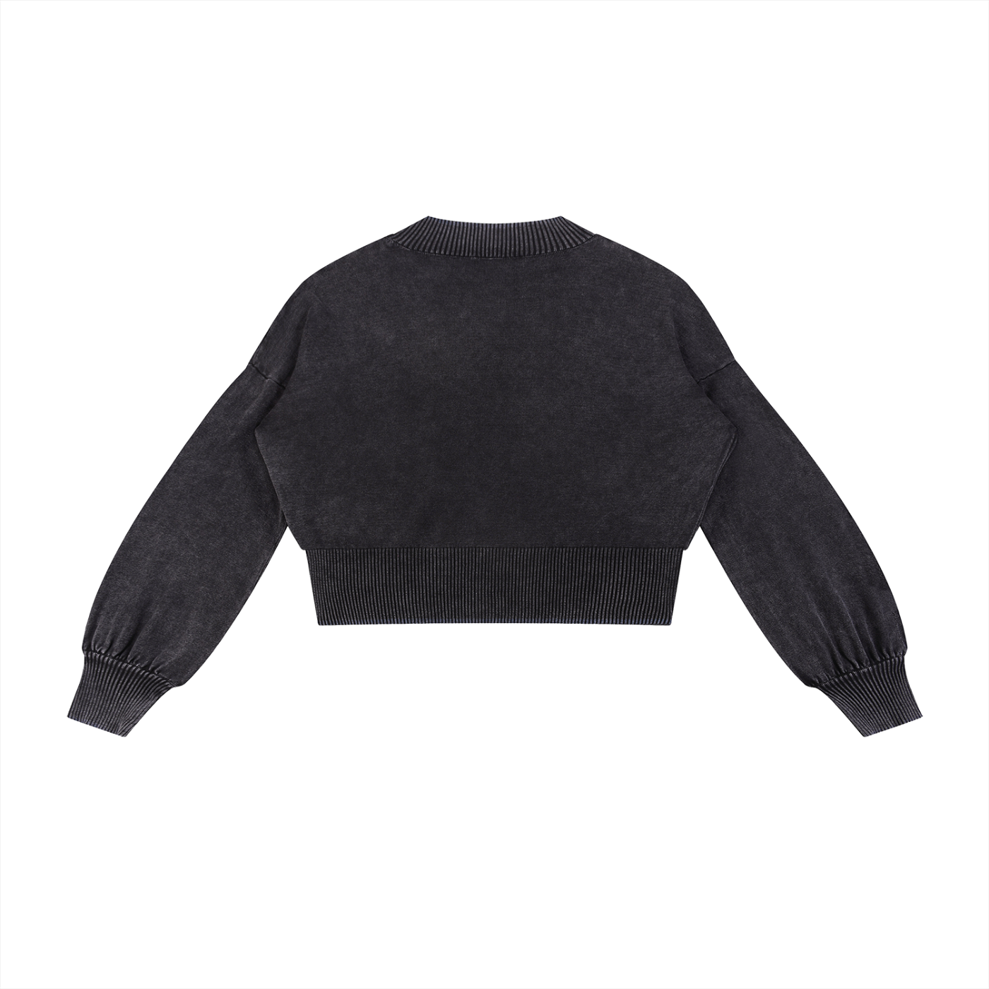 Mineral Wash Cropped Sweater