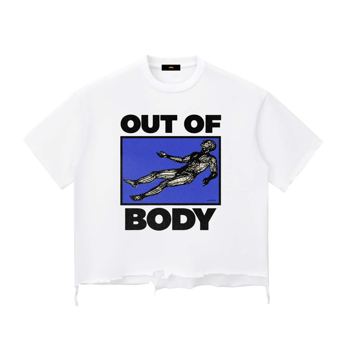 Snow Wash Raw-Hem Boxy T-shirt