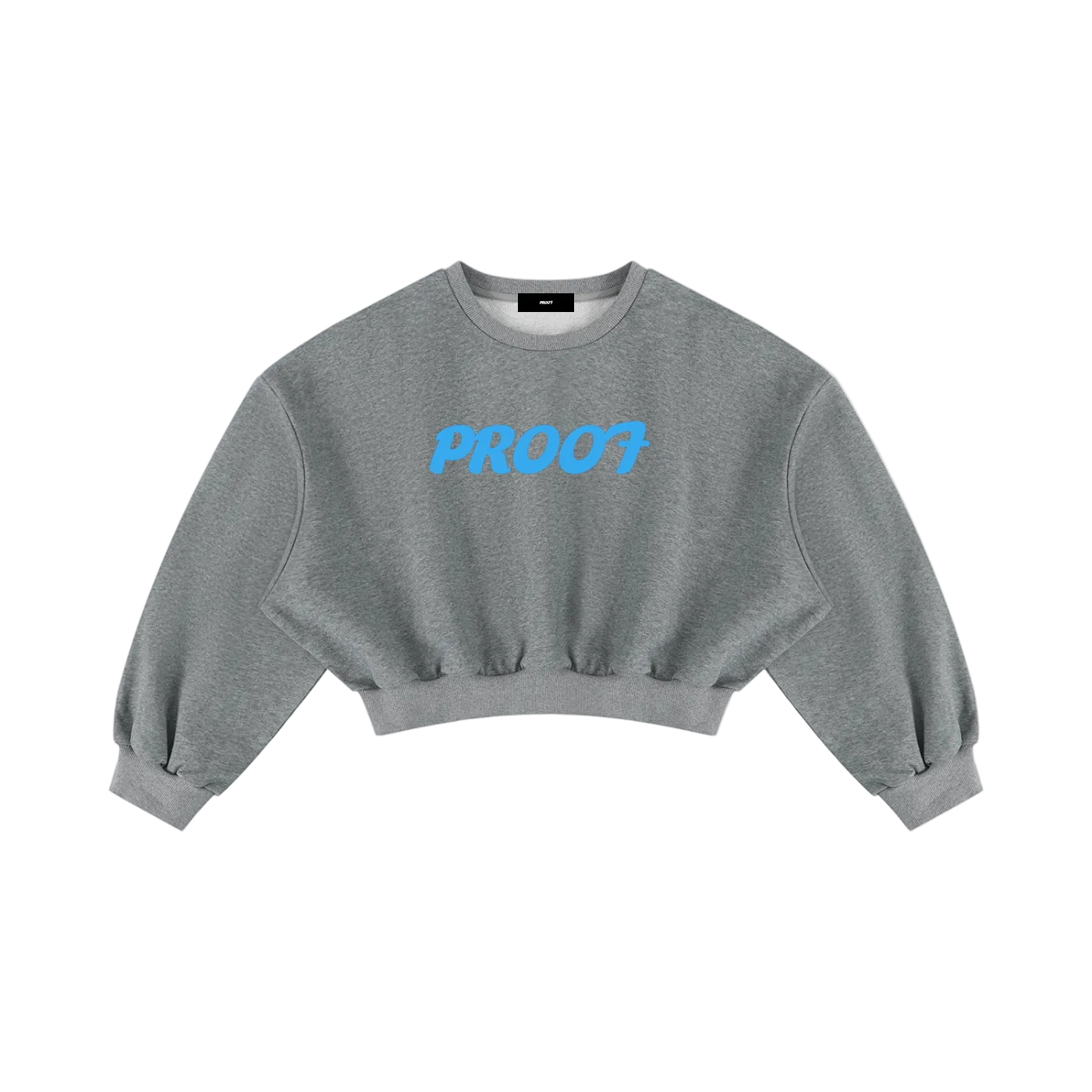 Boxy Cropped Crewneck Sweatshirt