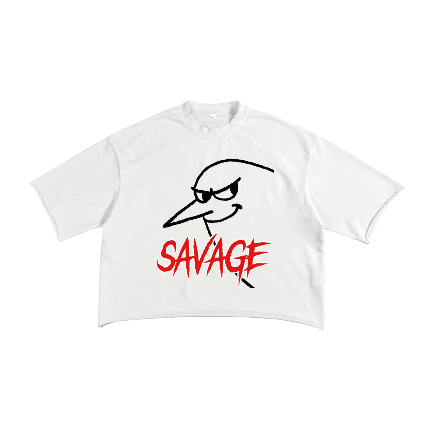 French Terry Raw Edge T-Shirt