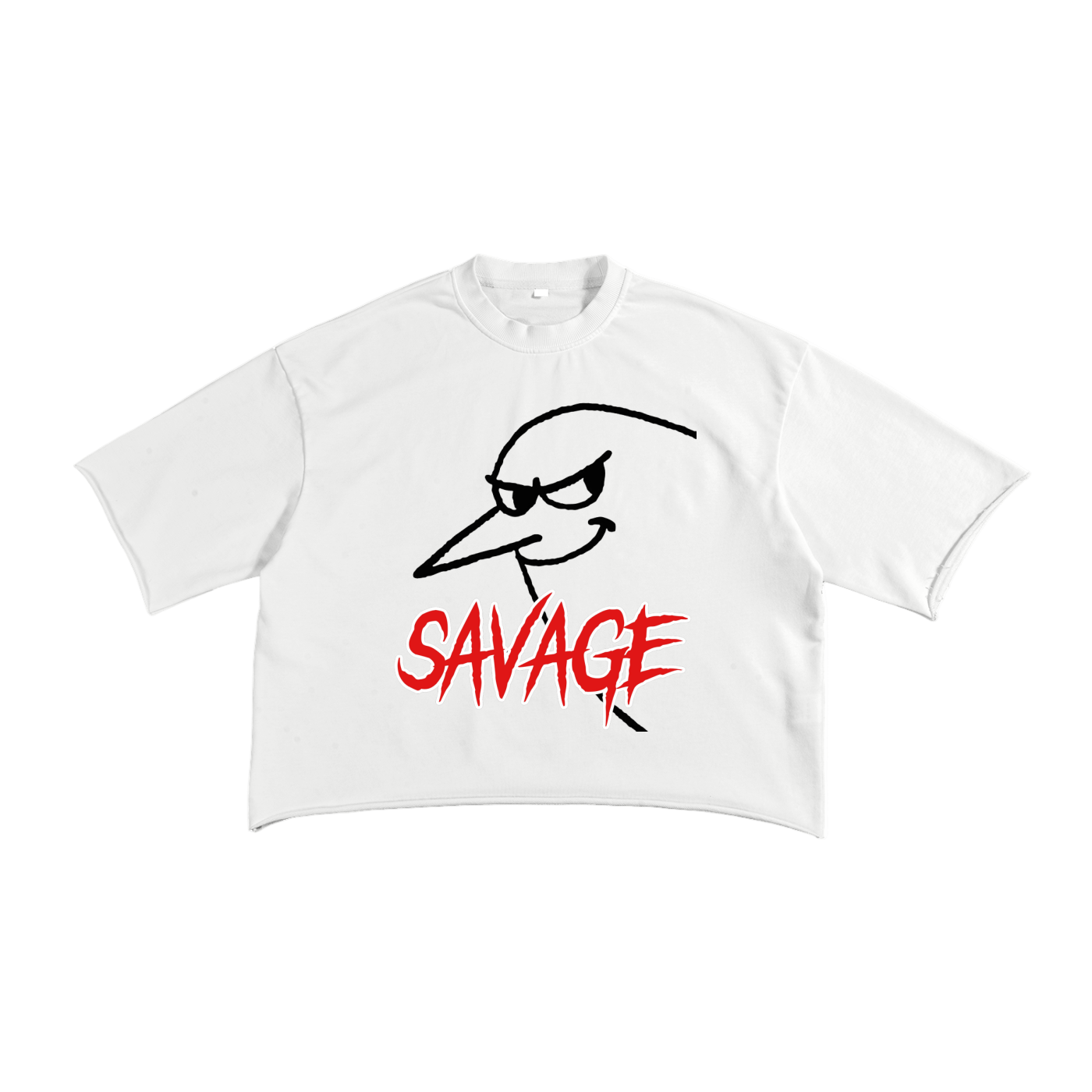 French Terry Raw Edge T-Shirt