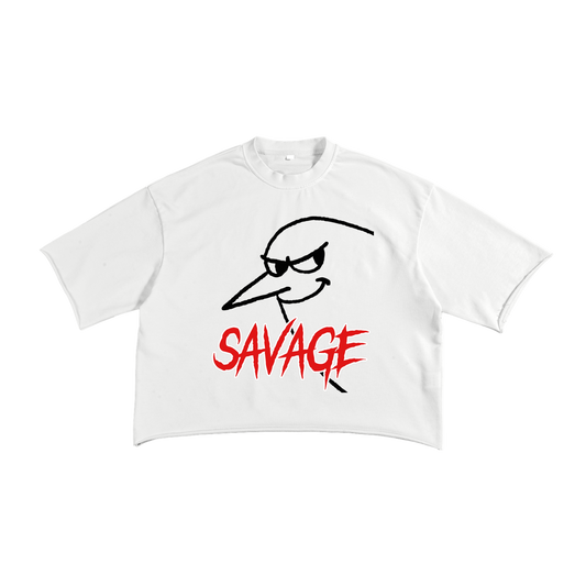 French Terry Raw Edge T-Shirt