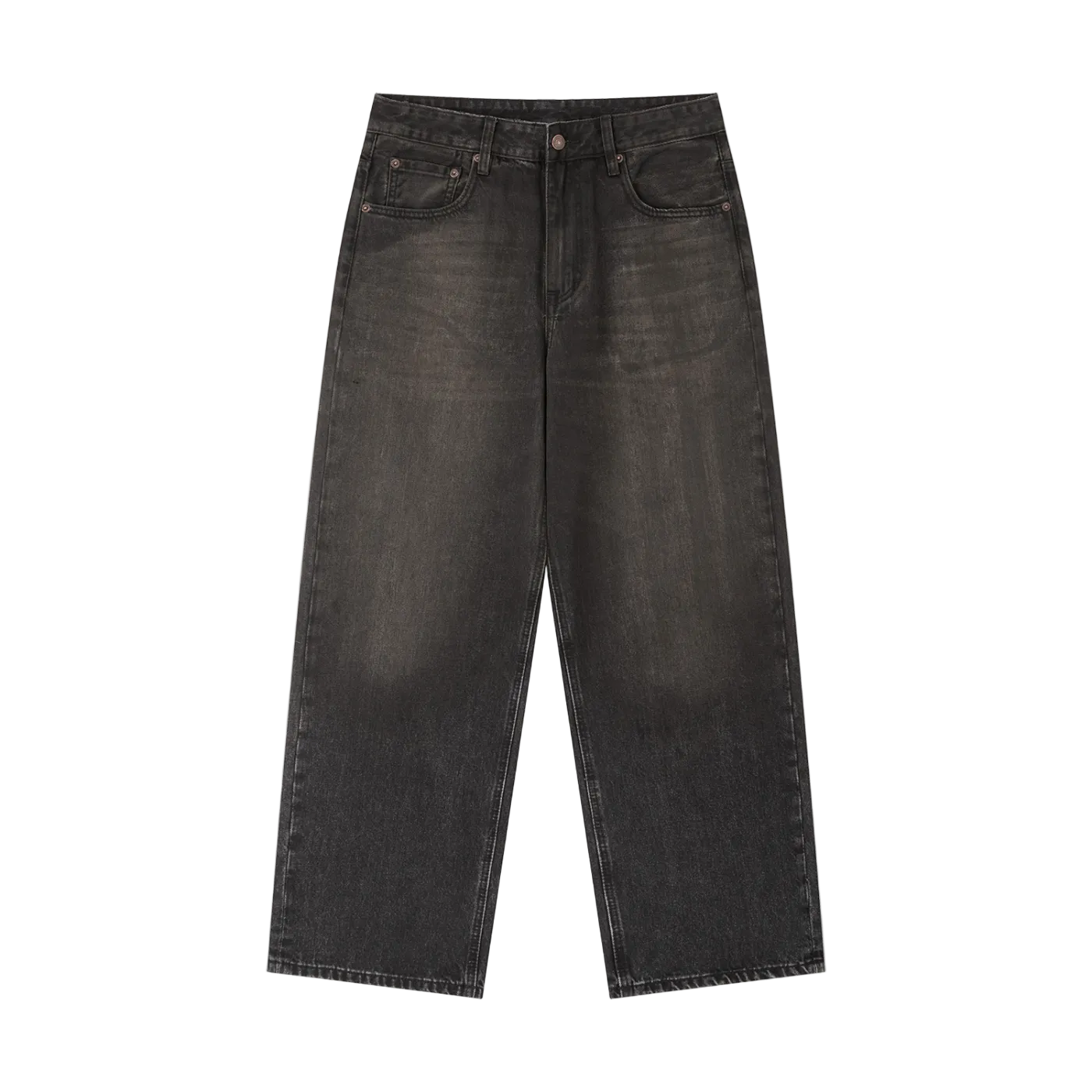Vintage Wash Heavyweight Denim Jeans