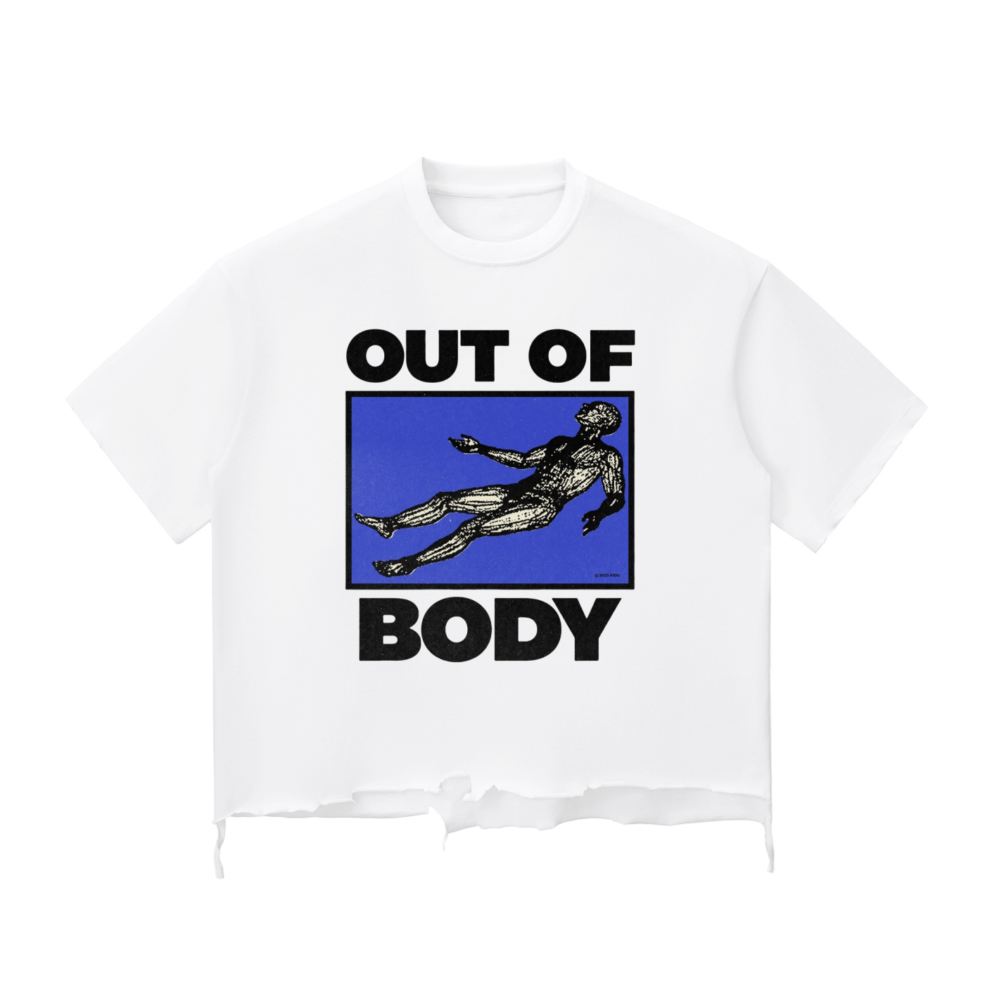 Snow Wash Raw-Hem Boxy T-shirt