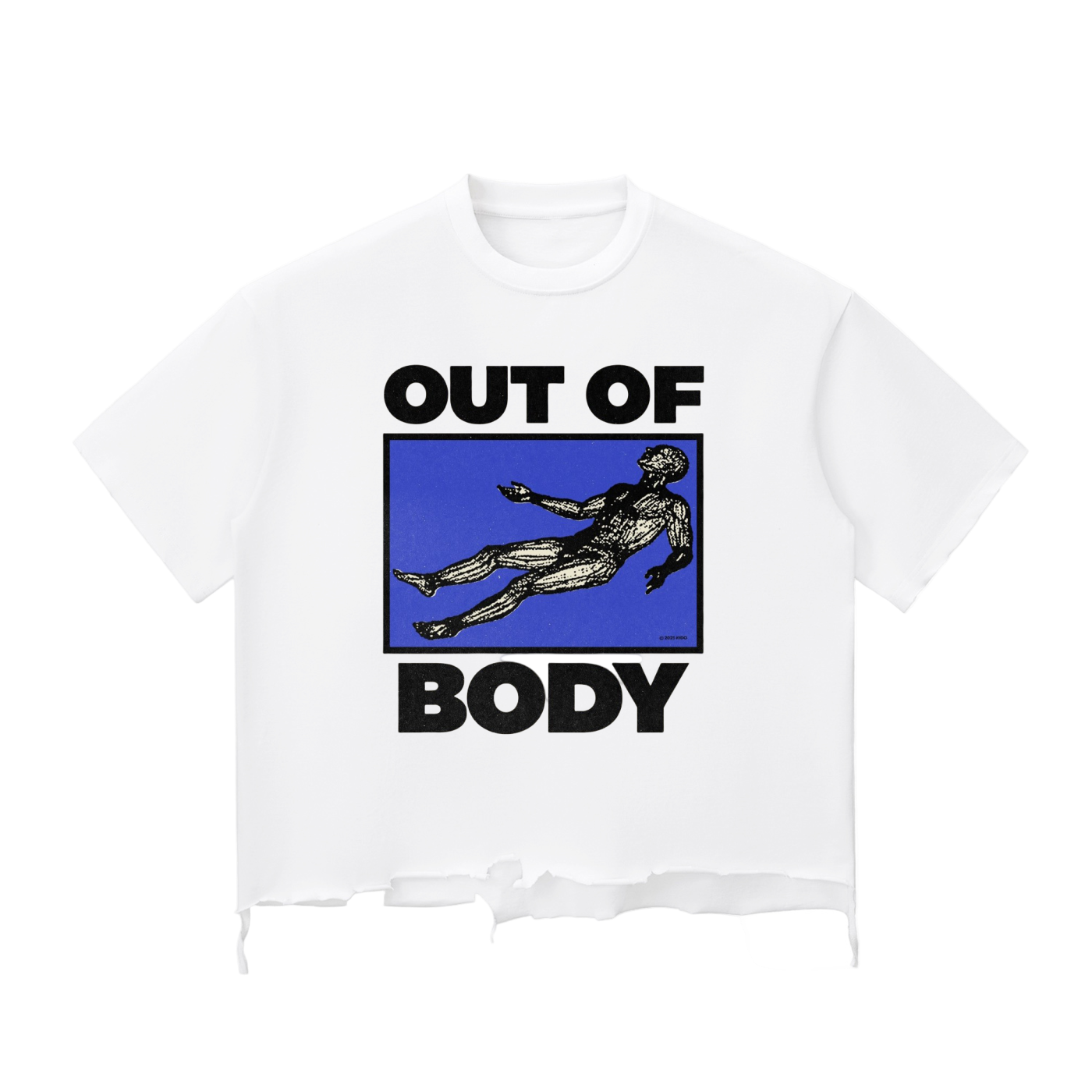 Snow Wash Raw-Hem Boxy T-shirt