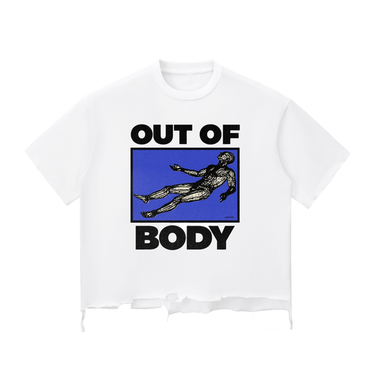 Snow Wash Raw-Hem Boxy T-shirt