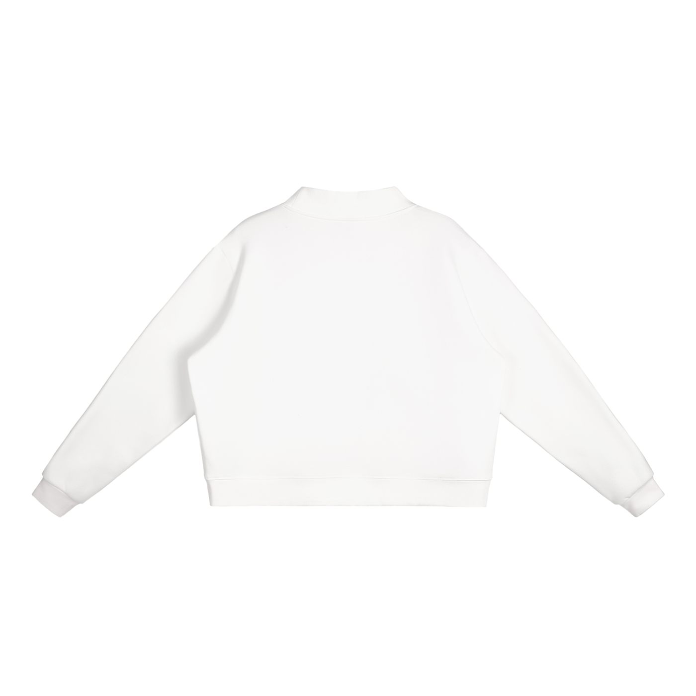 Fleece Mock-Neck Crew Sweatshirt