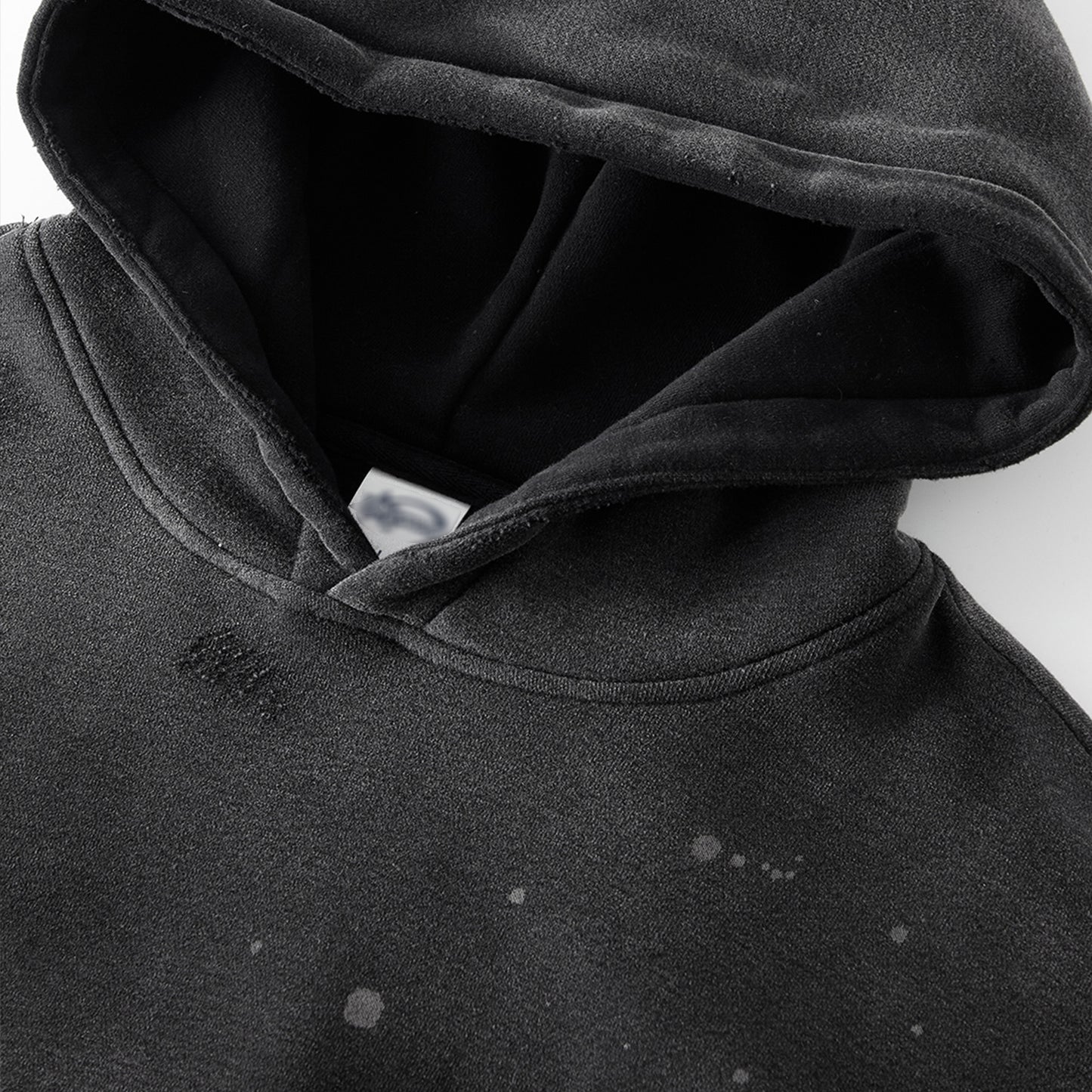 Active Vintage Wash Frayed Fleece Hoodie