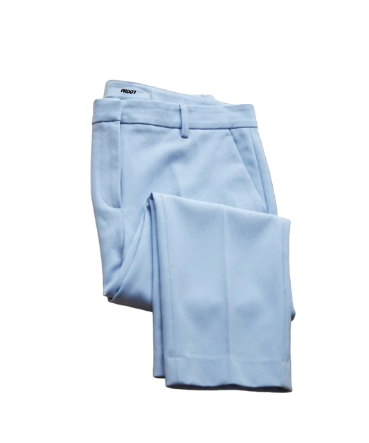 Pastel blue cigarette pants