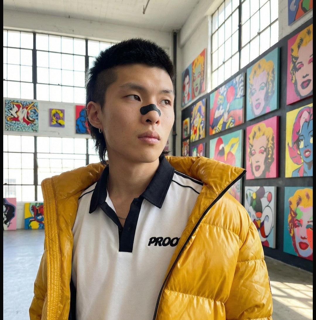 Contrast Collar Short-Sleeve Polo Shirt