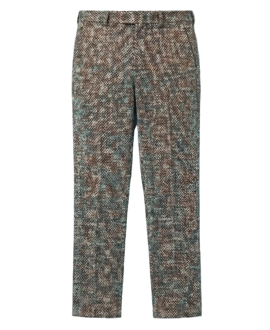 Tweed straight leg pant