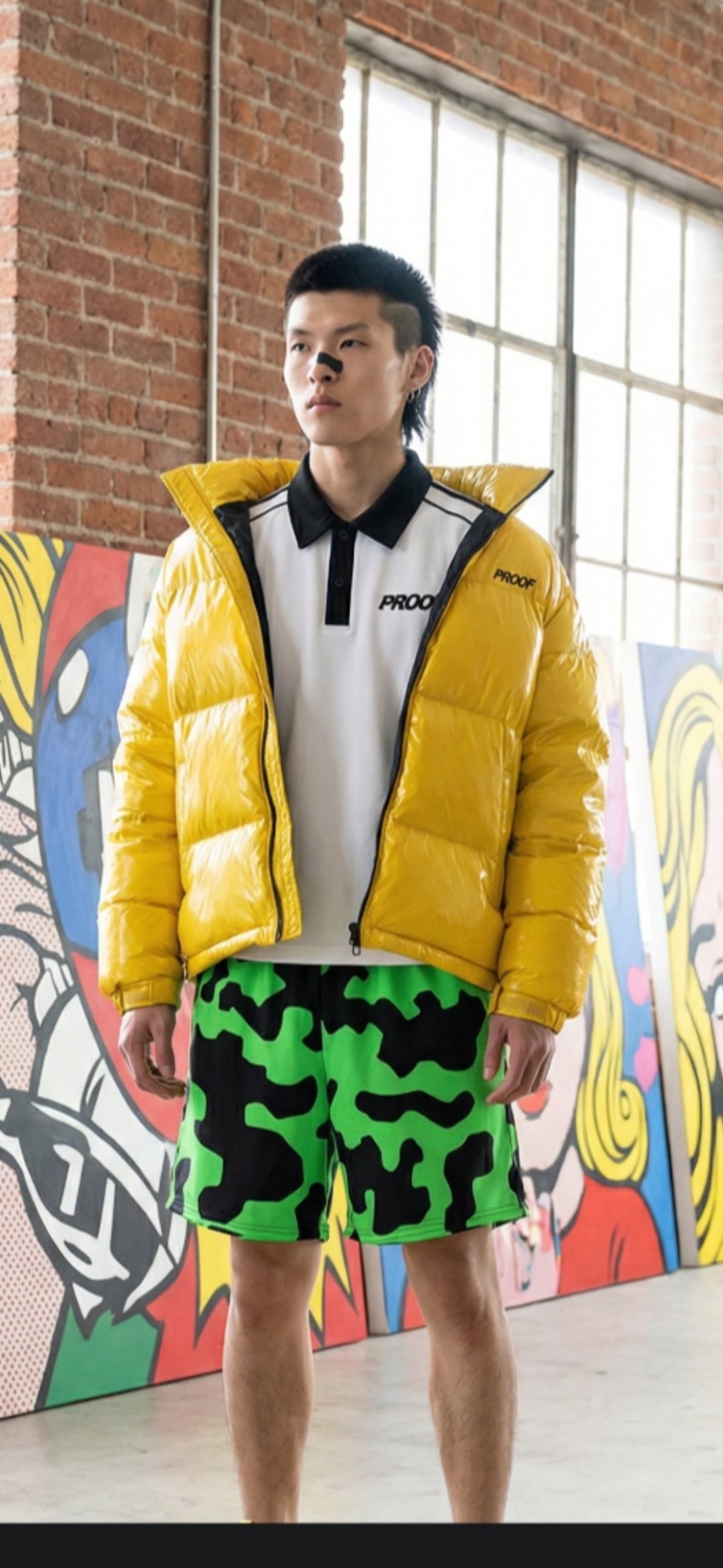 Contrast Collar Short-Sleeve Polo Shirt