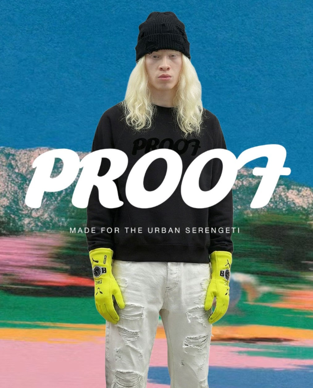 Fitted Distressed jeans