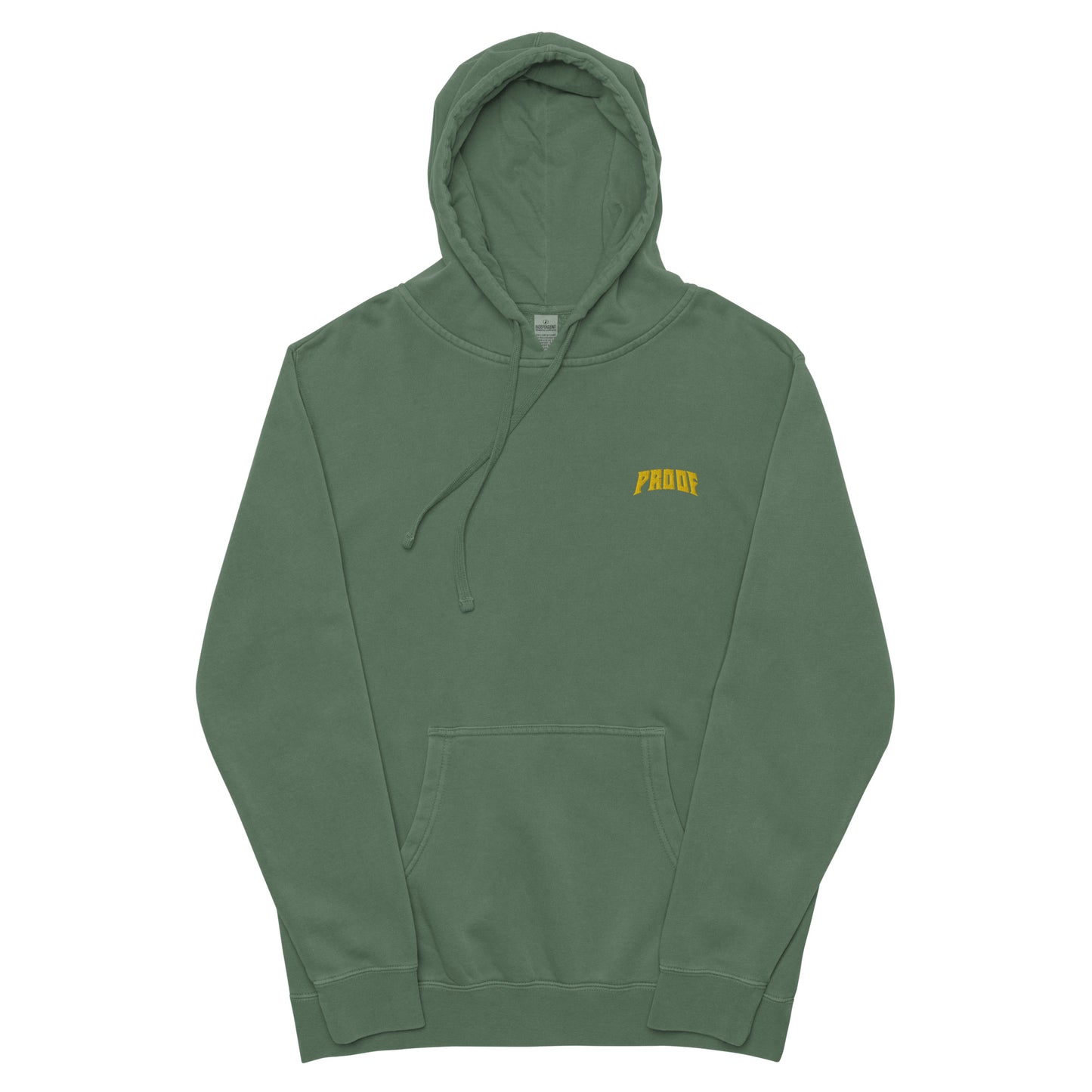 pigment-dyed hoodie