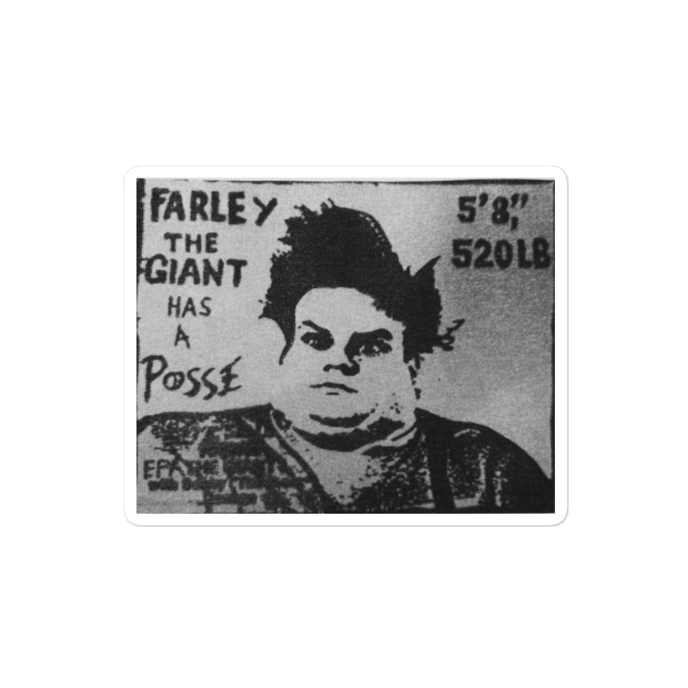 FARLEY THE GIANT Bubble-free stickers